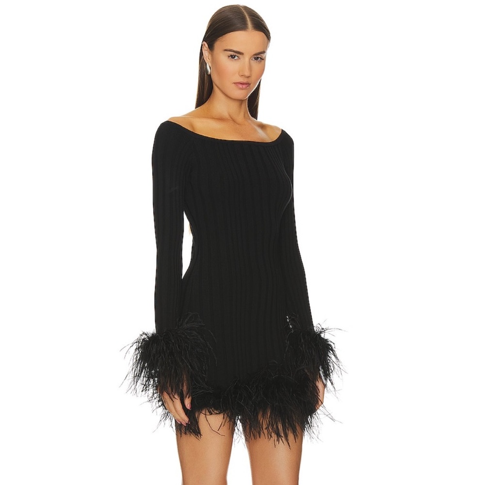 MILLY Rosette Feather Dress